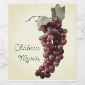 Wijnlabel chateau jouw naam wijn etiket (Enkel label)