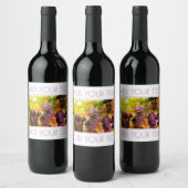 Wijnlabel druiven wijn etiket (Flessen)