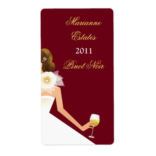 Wijnlabel Etiket (Voorkant)
