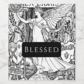 Wijnlabel personaliseer  Angel Blessed Wijn Etiket (Enkel label)