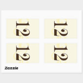 Wijnlabel Tabelnummer stickers 12 (Vel)