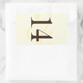 Wijnlabel Tabelnummer stickers 14 (Tas)