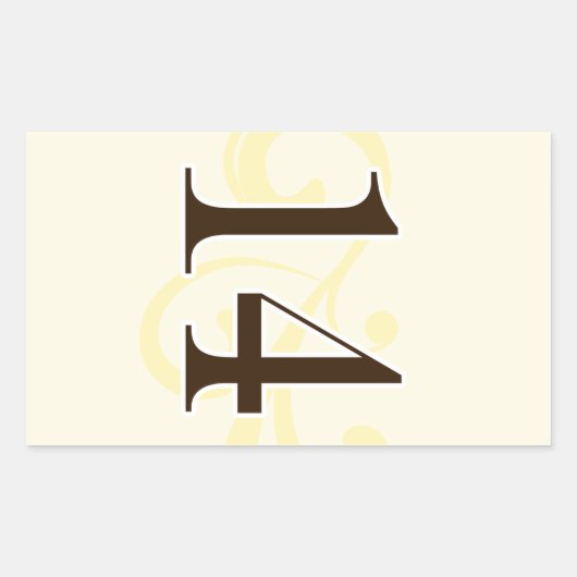 Wijnlabel Tafelnummer Stickers 14 (Voorkant)