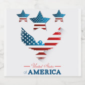 Wijnlabel Verenigde Staten van Amerika Bier Etiket