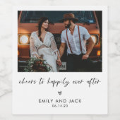 Wijnlabel voor weddenschap voor minimalistische fo wijn etiket (Enkel label)