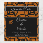 Wijnlabel voor weddenschappen wijn etiket (Enkel label)