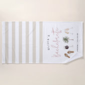 Wijnland Aangepaste Bachelorette-feestje Strandlaken (Voorkant)