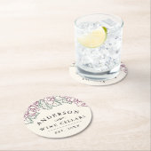 Wijnland | Gepersonaliseerde thuiswijnen Ronde Kartonnen Onderzetter (Insitu)