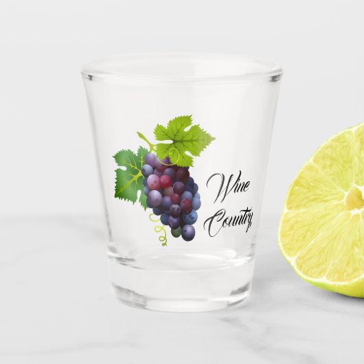 Wijnland Shot Glas (Voorkant)