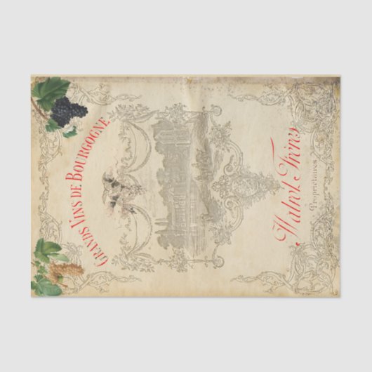 Wijnland-weefselpapier Tissuepapier (Voorkant)