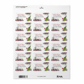 Wijnliefhebber Cadeau of Adreslabel 2 Etiket (Full Sheet)