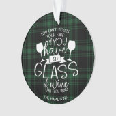 Wijnliefhebbers cadeau Grappig 2020 Covid Christma Ornament (voorkant)