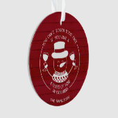 Wijnliefhebbers cadeau Grappig 2020 Covid Kerstroo Ornament (voorkant)