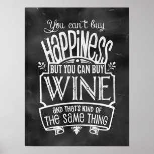 Wijnliefhebbersposter Poster