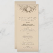 wijnmakerij bruiloft menu (Voorkant / Achterkant)