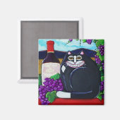 Wijnmakerij Cat Magnet Magneet (Voorkant / Achterkant)
