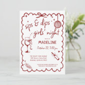 Wijnmakerij Meidenavond uit Wine Tasting Scorekaar Kaart (Staand voorkant)