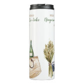 Wijnmakerij Meisjesweekend Afscheidspartij Thermosbeker (Achterkant)