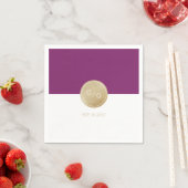 Wijnmakerij paarse minimalistische moderne bruilof servetten (Insitu)