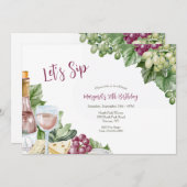 wijnmakerij-uitnodiging kaart (Voorkant / Achterkant)