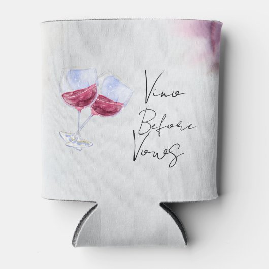 Wijnmakerij vrijgezellenfeest blikjeskoeler (Voorkant)