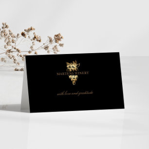 Wijnmakerij Wijn Business Gouden druiven Dank u ka Visitekaartjes