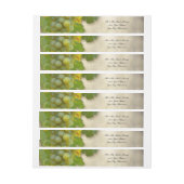 Wijnmakerij Wijngaard Druivenblad Blad Vintage bru Adreslabel Wikkel (Vel)