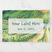 Wijnmakerij Wijngaard Schilderen Aangepaste Wijn L Sparkling Wijnetiket (Enkel label)