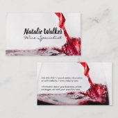 Wijnmeel in glas visitekaartje (Voorkant / Achterkant)