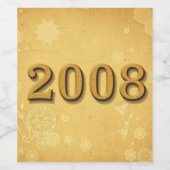 Wijnmerken 2008 wijn etiket (Enkel label)