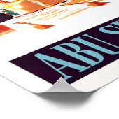 wijnoogstjaar Abu Simbel Egypt Poster (Hoek)