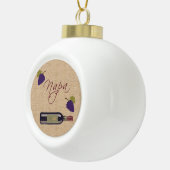 Wijnornament uit Napa Valley Keramische Bal Ornament (Rechts)