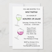 Wijnpartij bij het Testen Funny Gezegde Drink Bott Kaart (Achterkant)