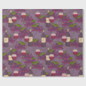Wijnpatroon Cadeaupapier (Vlak)
