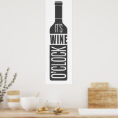 Wijnprijsopgave Poster (Keuken)