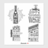 Wijnprijsopgave Sticker (Vel)