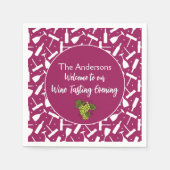 Wijnproeverij Avondfeest Servet (Voorkant)