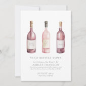 Wijnproeverij Bachelorette Party Kaart (Voorkant)