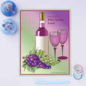 Wijnproeverij Evenement Flyer (Enkel)