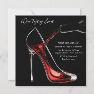 Wijnproeverij Event-Stiletto en wijn Kaart