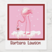 Wijnproeverij Flamingo Wijn Etiket (Enkel label)