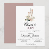 Wijnproeverij Florale Bruidsmeisjes Bruiloft Uitno Kaart (Voorkant / Achterkant)