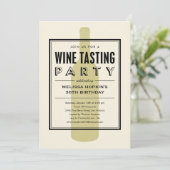 Wijnproeverij Uitnodigingen (Staand voorkant)