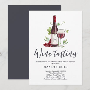 Wijnproeverij Vrijgezellenfeest nodigen Rustic Win Kaart