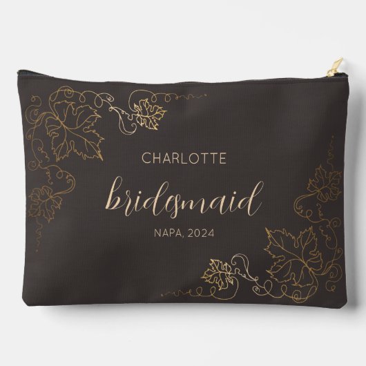 Wijnproeverij Wijngaard Bruidsmeisjes Tas (Achterkant)