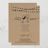 Wijnproeverijfeest Kaart (Voorkant / Achterkant)