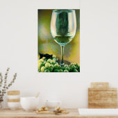 Wijnreflecties Poster (Keuken)