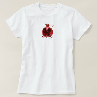 Wijnrode granaatappel esthetisch frisse zomer t-shirt