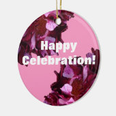 Wijnrode rozen Custom Circle Ornament (Links)