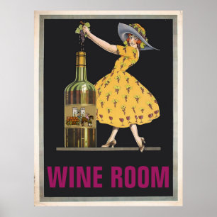 wijnruimte, tekst bewerken poster